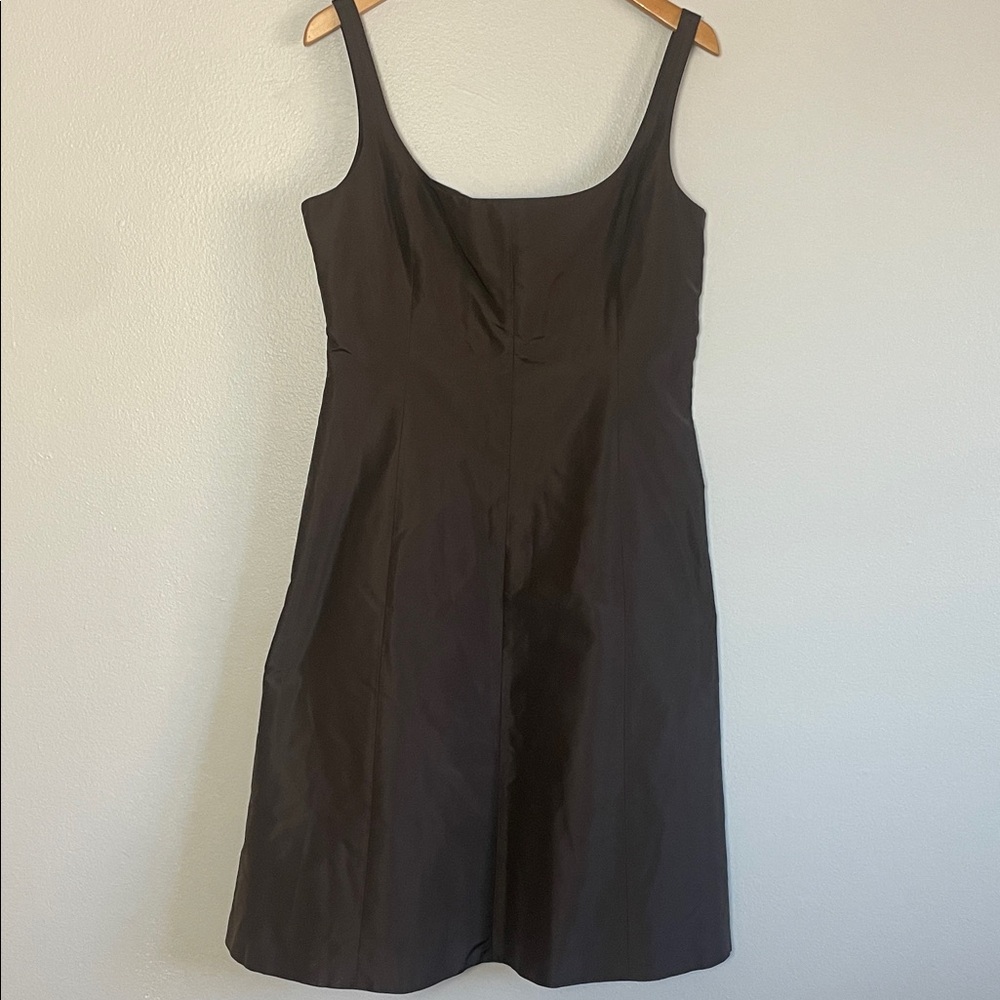 J. Crew NWT Brown Silk Sleeveless Dress Size 14